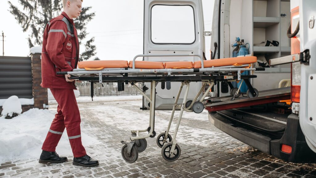 a folding or portable stretcher is most beneficial when